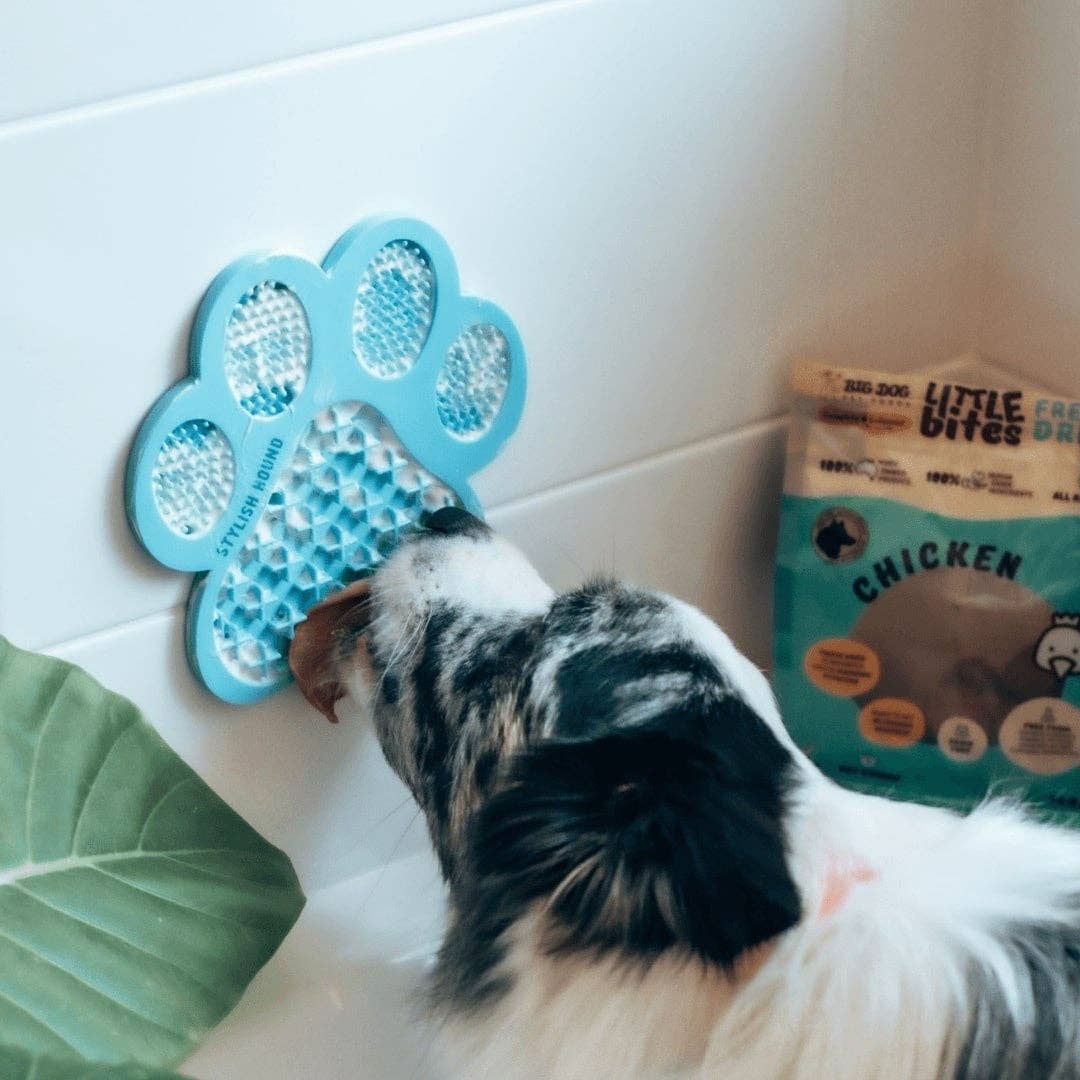 Blue Lick Mat w Suction
